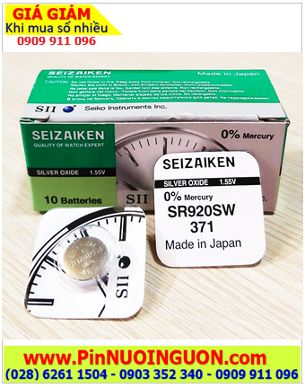 Seizaiken SR920SW, Pin đồng hồ 1.55v Seizaiken SR920SW Pin 371 (Xuất xứ Nhật)